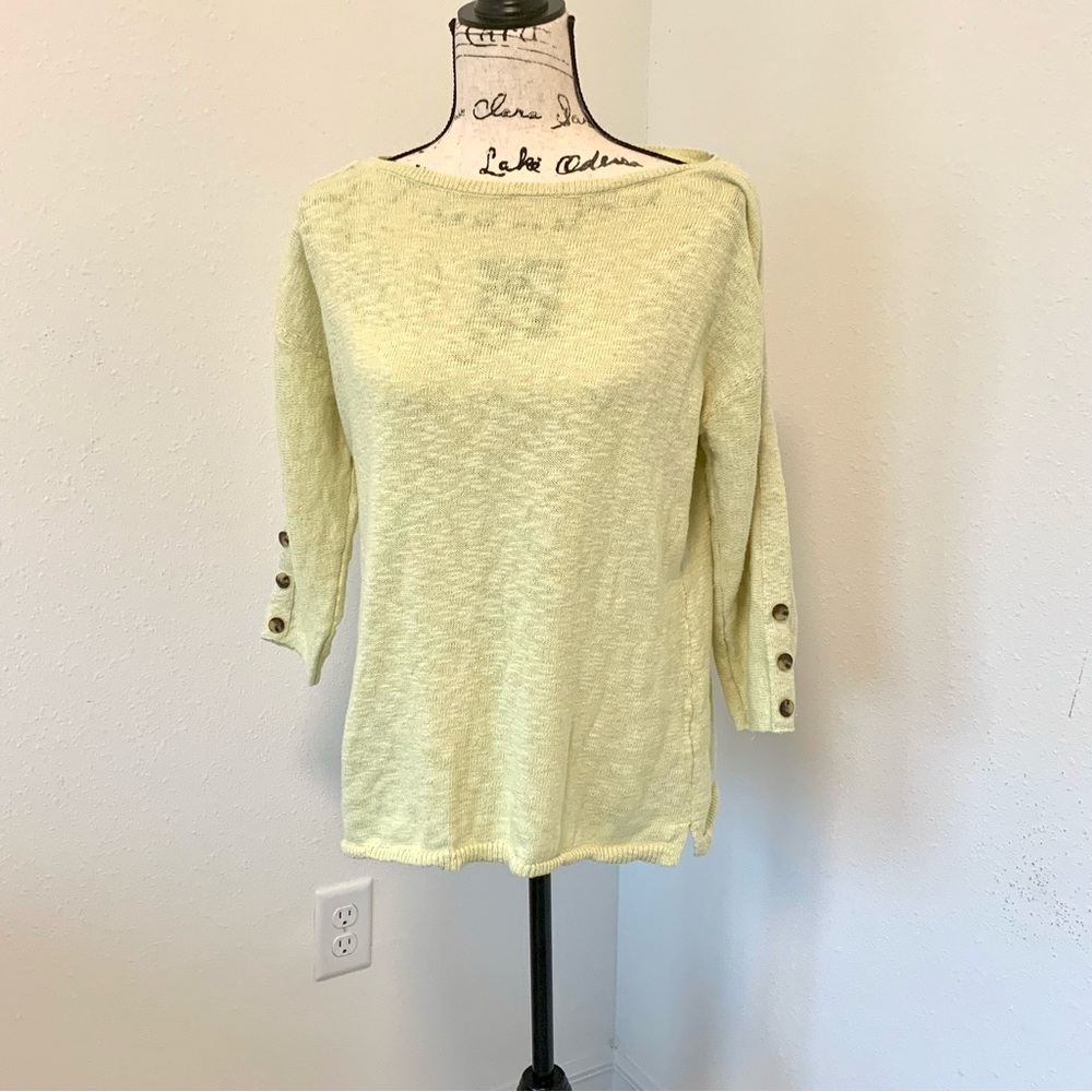 Talbots Light Green Crew Neck Sweater
